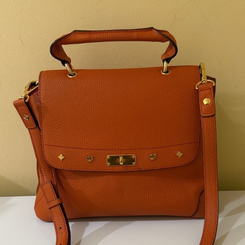 Authentic MCM Crossbody in Orange Coral  MCM Handbags women’s designer bags